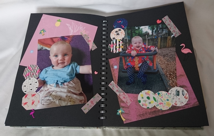 Emma's scrapbook using Under the Rowan Trees stationery subscription service 