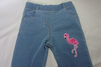 Flamingo Transfer on Jeans
